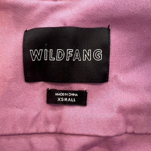 Wildfang | Essential Lilac Long Sleeve High Waist Coverall Utility Jumpsuit XS - Picture 3 of 10
